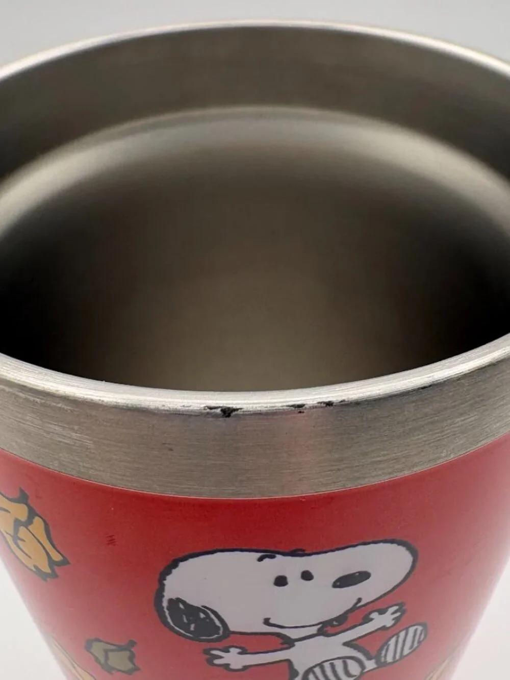 GIBSON PEANUTS SNOOP AUTUMN LEAVES TUMBLER RED
